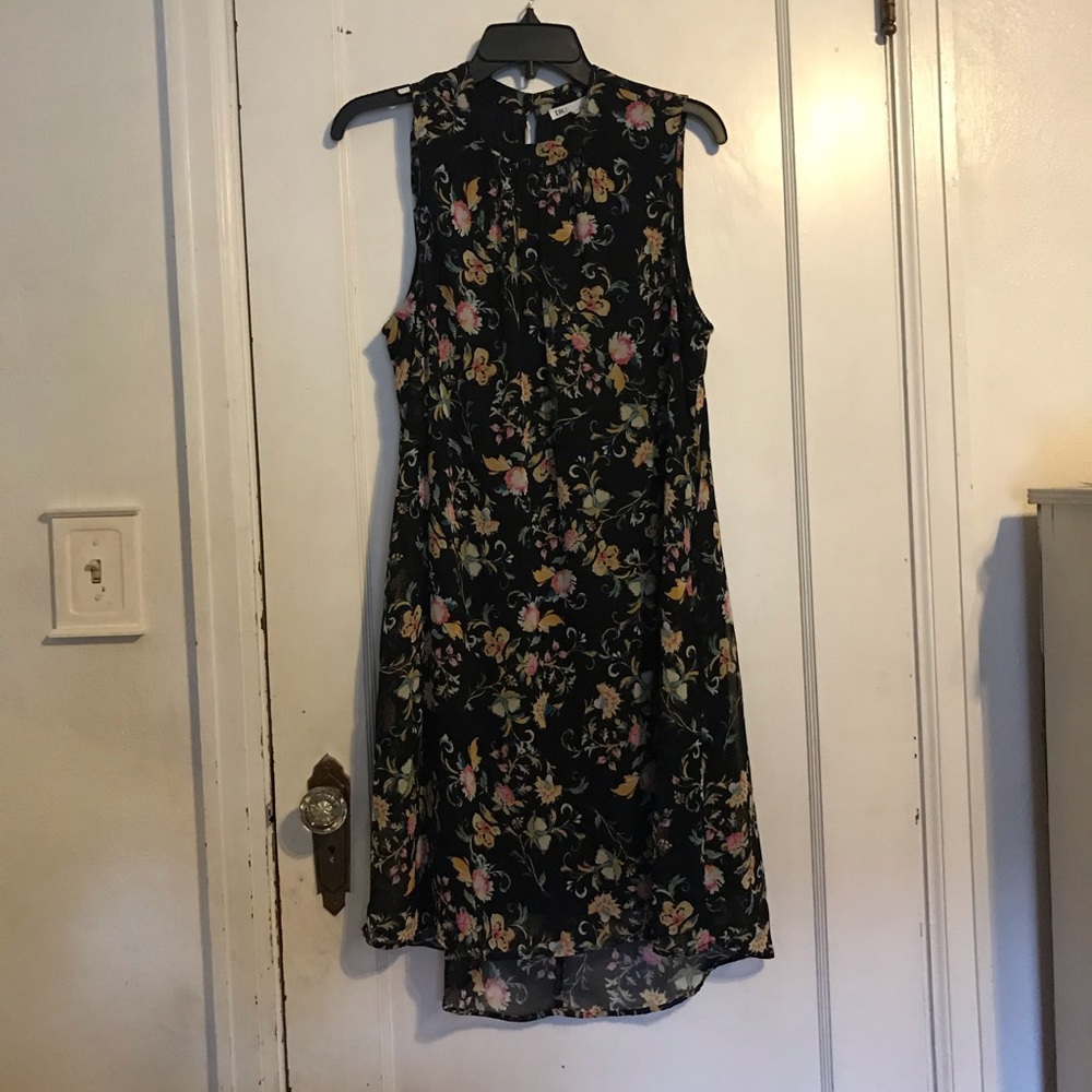 Black and Floral Dress